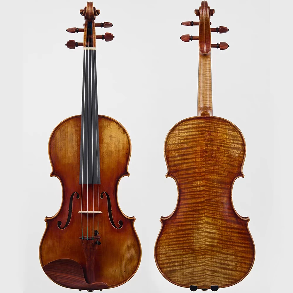 Guarneri 1743 cannon！Over 80 years of Italian spruce handmade violin！ Professional violin Band performance musical instrument