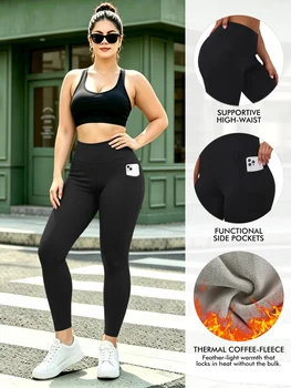 Plus Size Fleece Lined Leggings 1