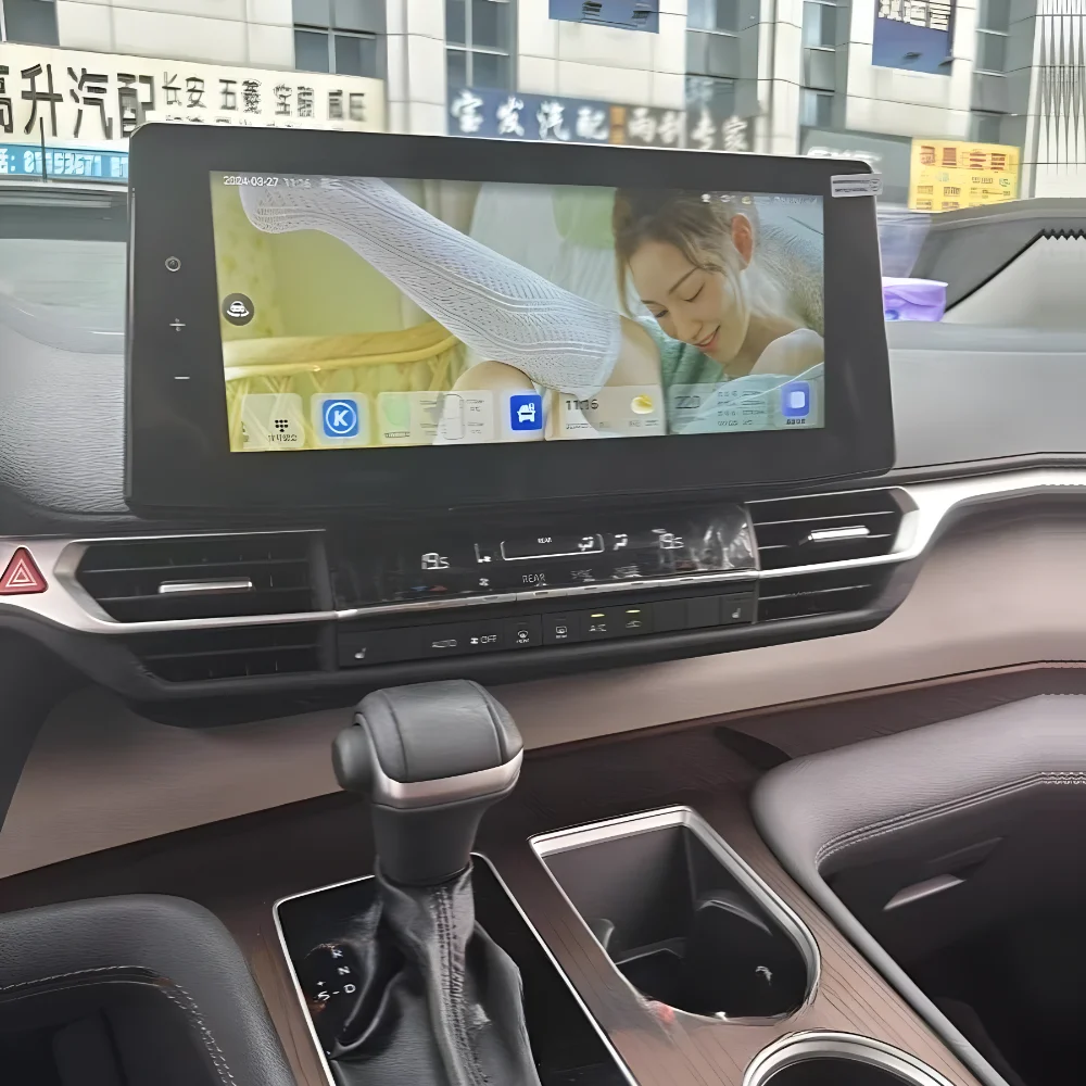 For Toyota Granvia SIENNA 2022 2021 12.3inch QLED Screen Carplay Android 14 8G+256G 4G LTE Car Video Player GPS WIFI Head Unit