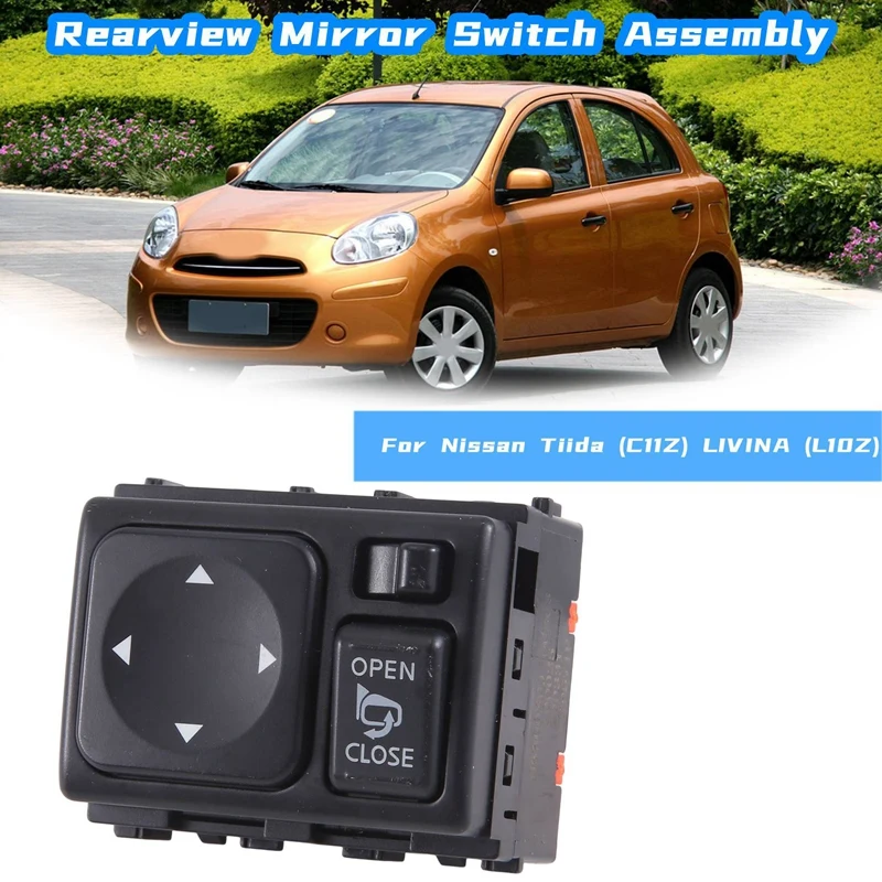 

Автомобильный переключатель зеркала заднего вида в сборе 25570-1HA2K для Nissan Tiida (C11Z) LIVINA (L10Z) (NL10Z) X-Trail T30, запчасти