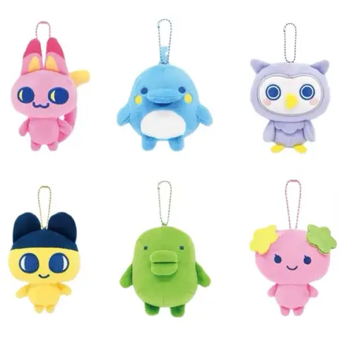 Tamagotchi Paradise Q Version Mamekichi Memetchi Kuchipatchi plushine Toy Keychain Oohagachi plush Doll Pendant bag accessories