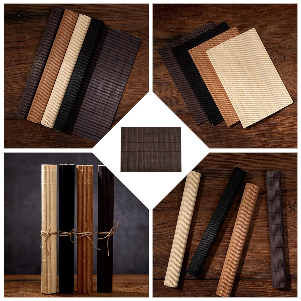 

Bamboo Slat Kung Fu Tea Set Mat Photography Backdrop Thin Lightweight Compact Design Fresh Elegant Home Decoration