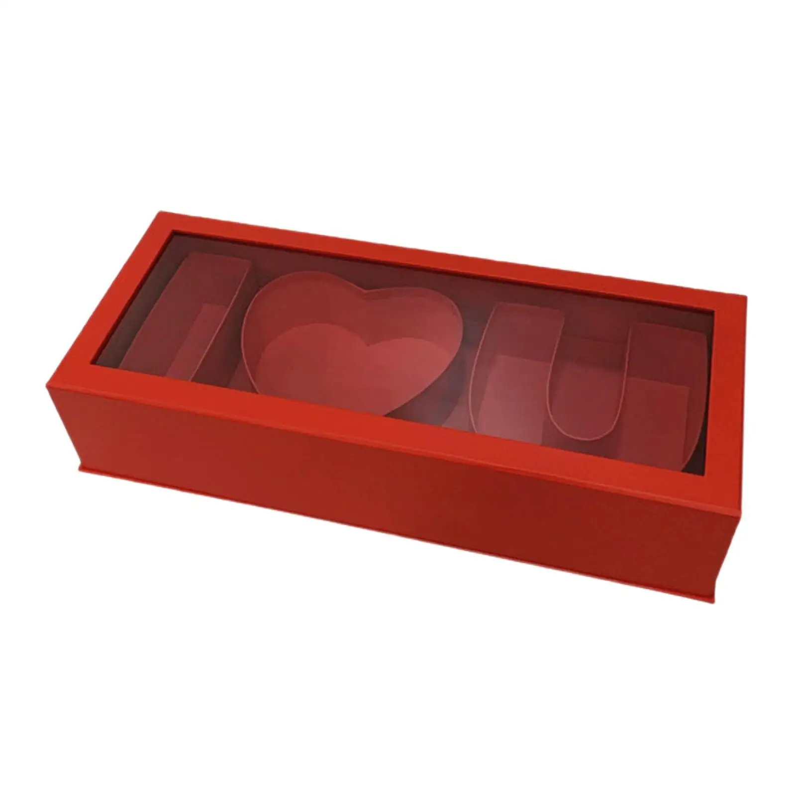 Leere Blumenbox, befüllbare Geschenkbox, Geschenkbox in Form des Buchstaben „I Love U“, DIY-Bastelset