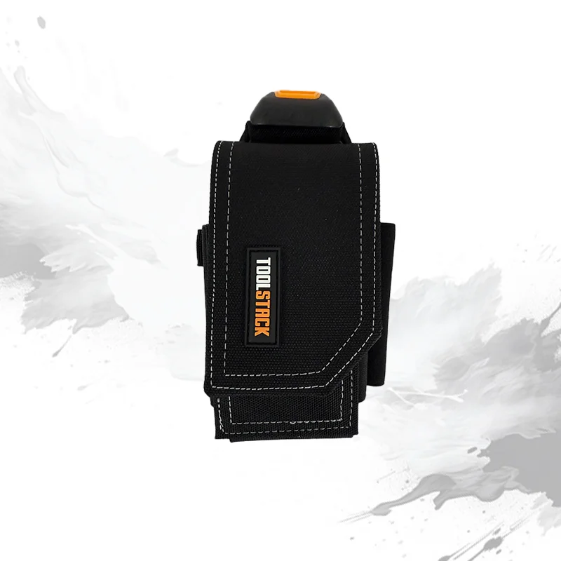 TOOLSTACK Multifunctional Quick Hang Phone Pocket Wear Resistant Belt Clip Cell Phone Pouch Heavy Duty Work Belt Phone Holder view 3