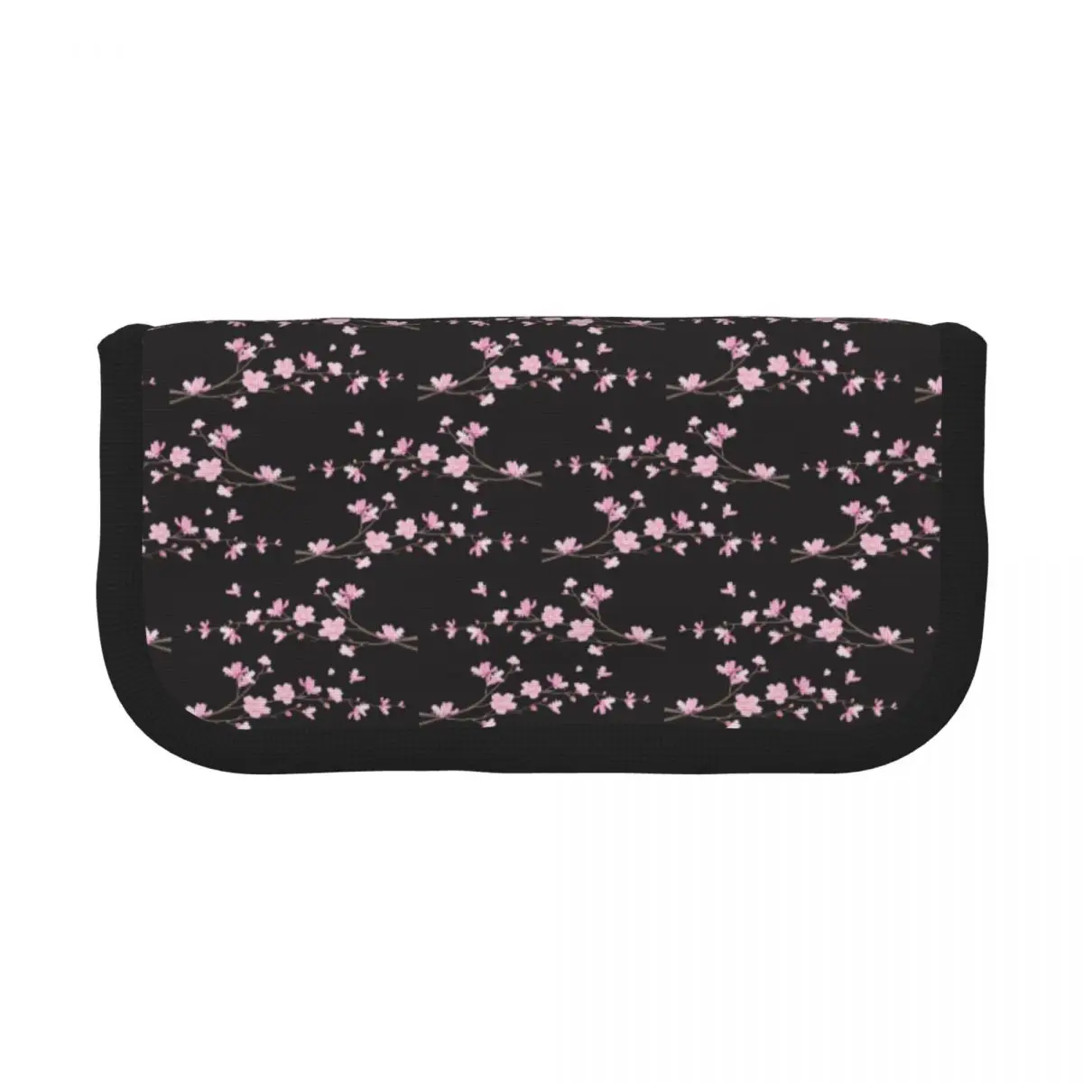 Cherry Blossom Flower Plant - Black Pencil Cases for Students School Pen Box Pencil Bag Pencil Pouch Storage Stationery Supplies