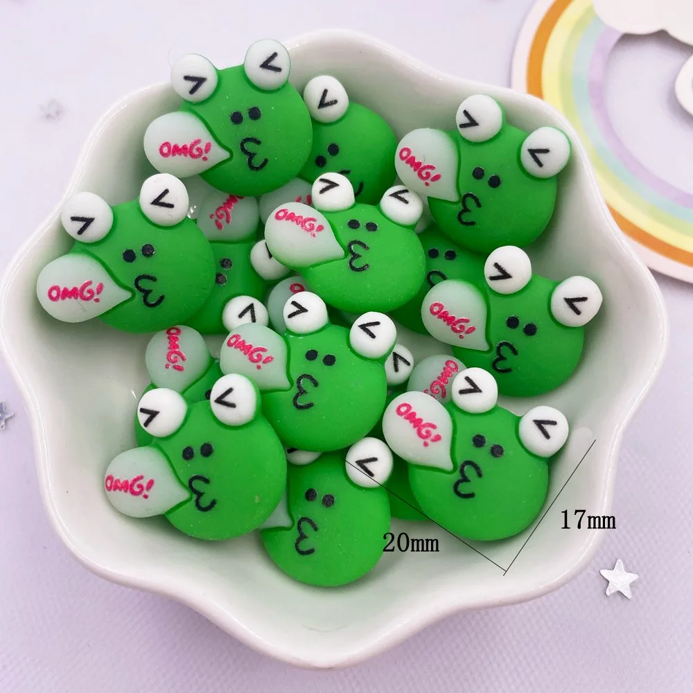 10pcs Colorful Resin Spider Caterpillar Rabbit Frog Bear Squirrel Cartoon Animal Flatback Scrapbook Craft DIY Decor Figurine