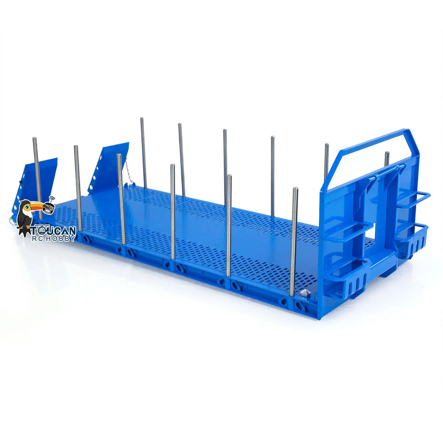 1/14 blaues Holz-Flachbett für 10 x 10 RC hydraulischer Vollumper-LKW 8 x 8 Muldenkipper-Autoteil TH23584-SMT9