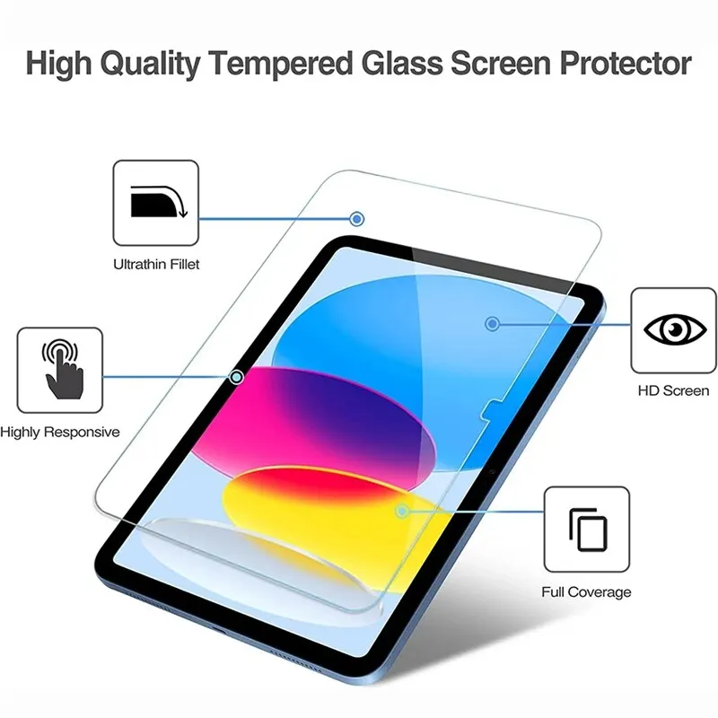 2Pcs Tempered Glass Screen Protector Film for iPad mini A17 Pro mini 7th Gen 2024 A2995 A2996 8.3 inch