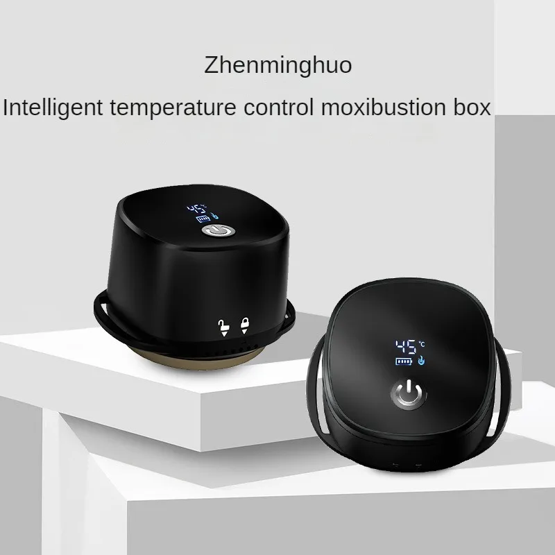 Eletrônico Smokeless Moxabustão Instrumento Inteligente Quatro Velocidade Controle de Temperatura e Ajuste Caixa Portátil
