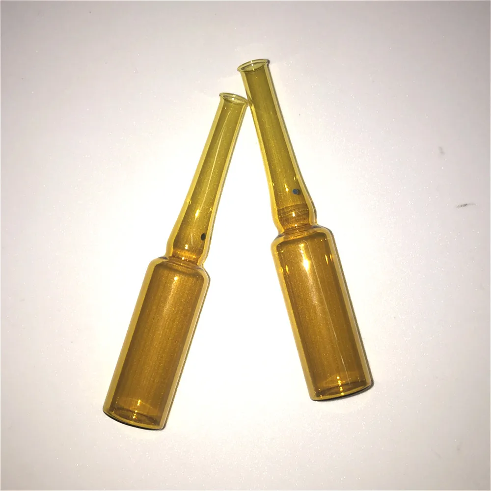 Ampoule Brown Glass Ampoule Bottle 10 ml Amber Easy-breaking Deposited Microorganism Strains Medicine Filling Bottle 20 EA