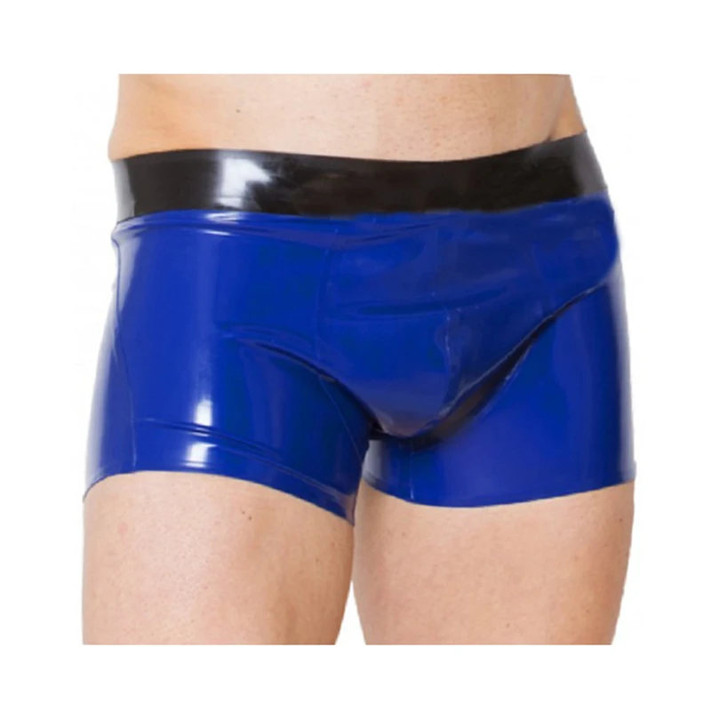 Latex Shorts Cosplay Boxers Underwear for Men  underpants ball  with  Pouch  Cover