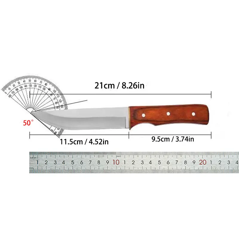 1pc  multi-purpose knife Fruit knife, western knife, steak knife, kitchen knife, for home kitchen barbecue camping and so on