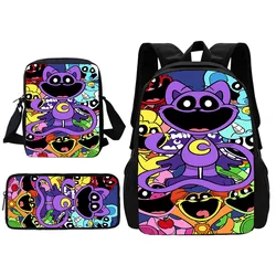 Amin heiß lächelnde Lebewesen 3 stücke Set Kind Schul rucksack mit Umhängetasche Bleistift Taschen Schult aschen für Jungen Mädchen bestes Geschenk