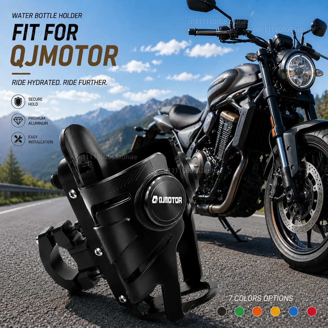 Motorcycle Water Bottle Holder For QJMOTOR SRT SRV SRK 300 350 400 500 Coffee Beverage Tea Cup Support Modification Accessories