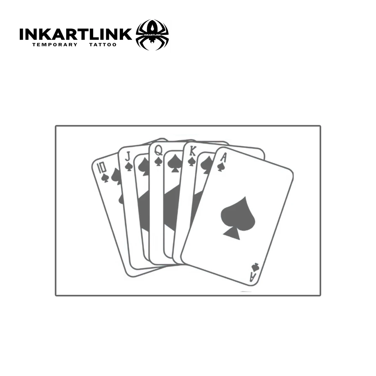 3 pcs Poker Temporary Tattoo,Lasts To 15 Days New Technology Magic Waterproof Semi Permanent Sticker. view 3