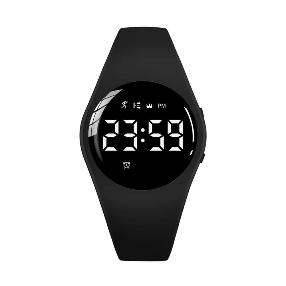 Plastic Sports Watch Digital Wristwatch for Kids Students Waterproof Vibrating Alarm Clock Adjustable Children Smartwatch Long