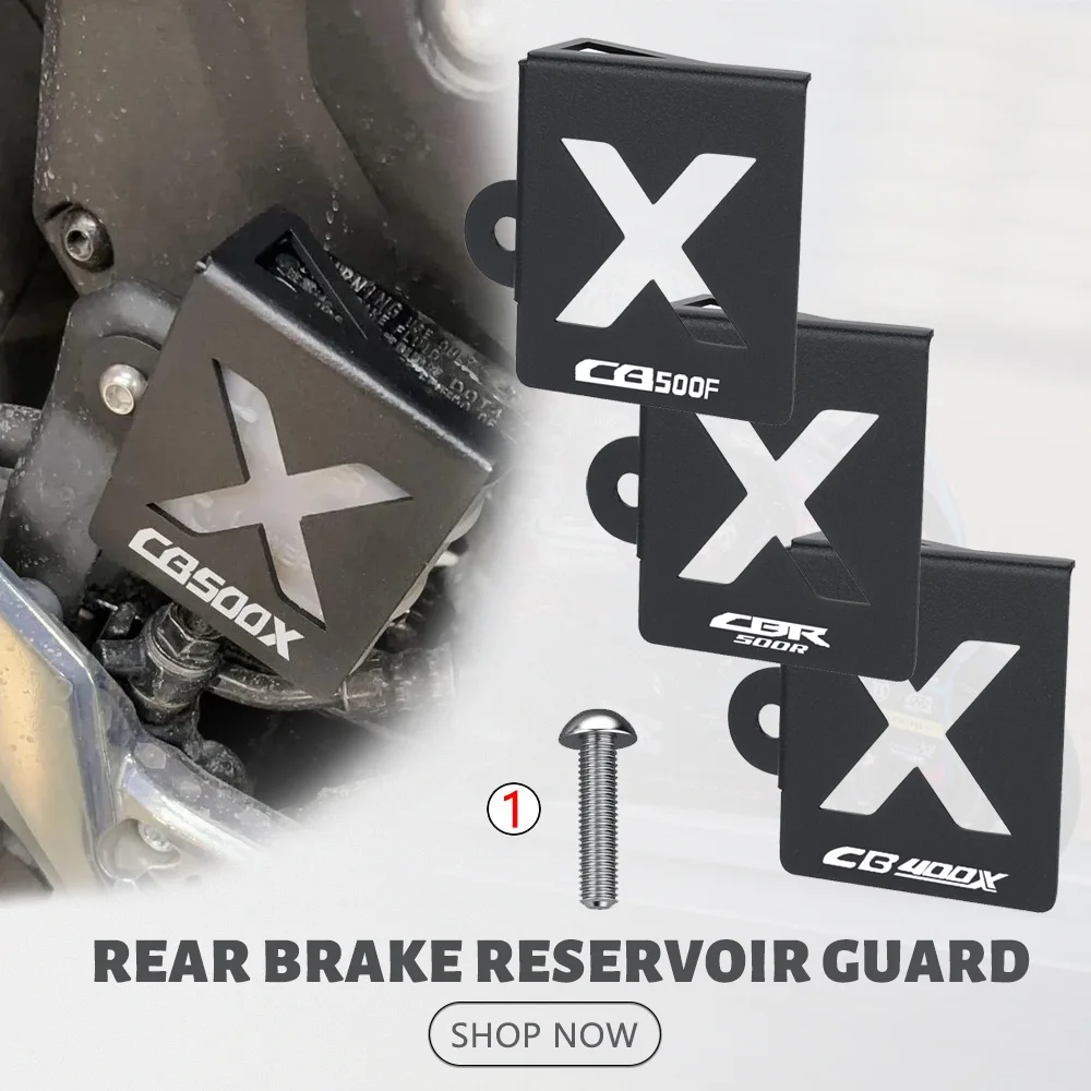 

2026 2025 2024 Motorcycle Rear Brake Fluid Cap Guard For Honda CB500 Hornet CB400X CB500X CB500F CBR400R CBR500R ABS 2019-2023