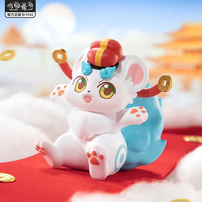 New There's A Beast Tian Lu Grants Wishes Series Blind Box Anime Peripheral Trendy Play Desktop Ornaments Children Birthday Gift