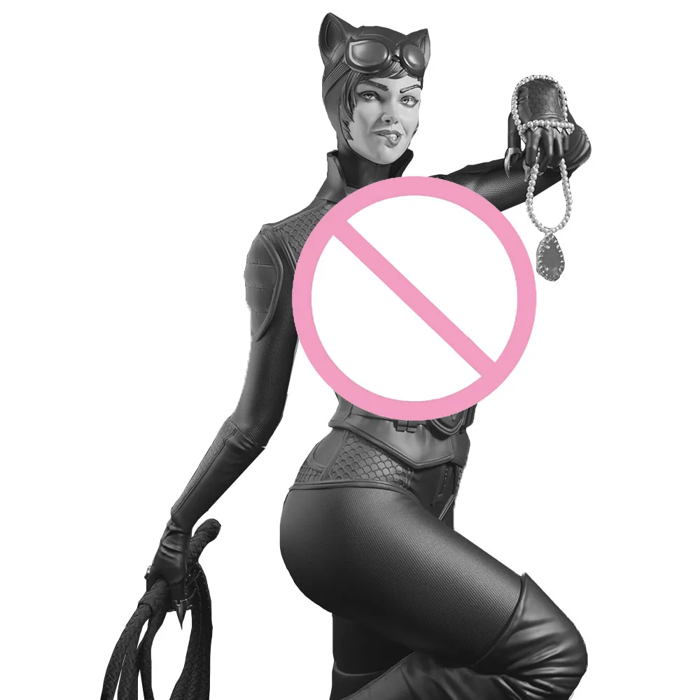 Black Cat Burglar 1:18 Scale Unpainted Resin Model Kit - DIY Feline Vigilante Collectible Figure for Painting & Display (A836)