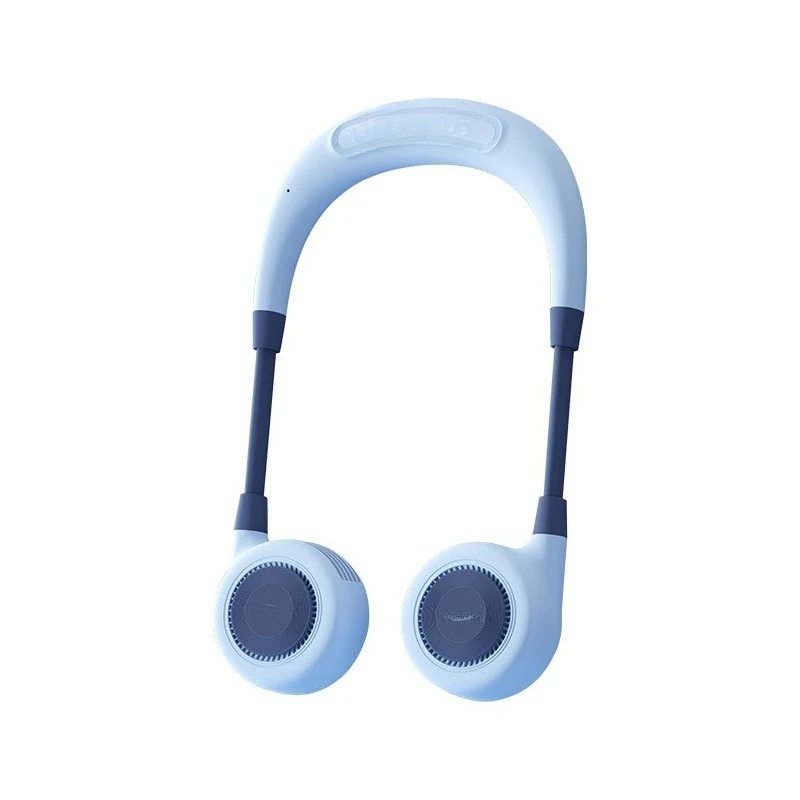 New in-stock cooling halter-neck mini fan, portable lazy mini USB electric fan, silent and bladeless