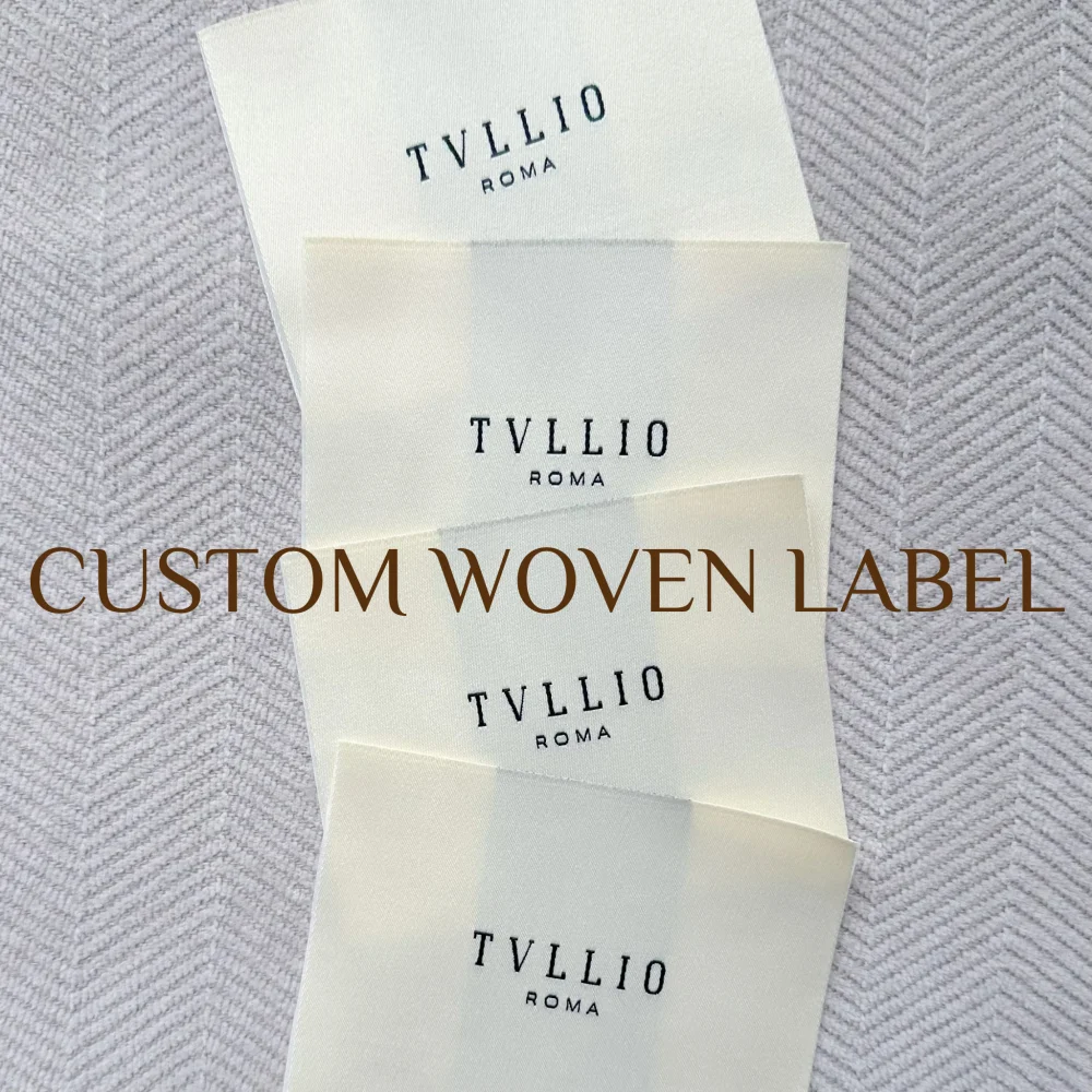 Handmade Woven Labels For Clothing Care Label Personalized Logo Washable Garment Tags Sewing Accessorie 24092901