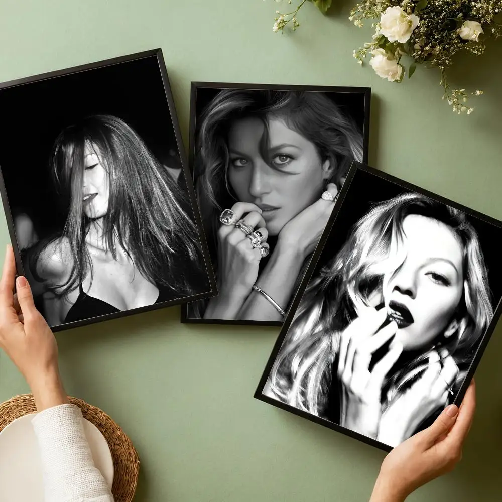 Gisele B-BUndchen ACTOR Poster Waterproof Wall Art Sticker for Home Bar Decoration, Self-Adhesive Room Wall Decor Mural