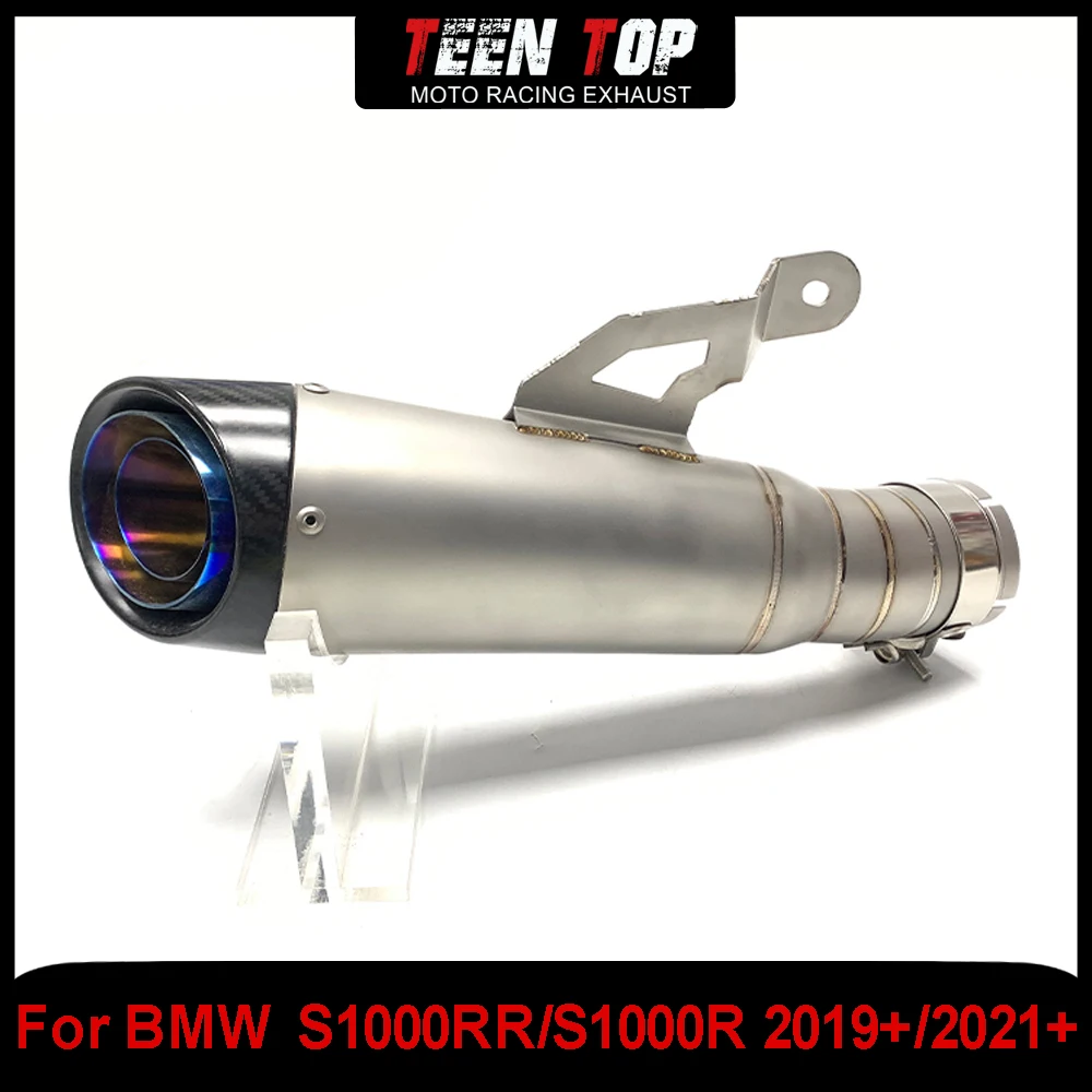 

Slip on Exhaust For BMW S1000RR S1000R Middle Link Pipe Exhaust Muffler Motorcycle Steel/Titanium S1000RR 2019 2020 2021 2022