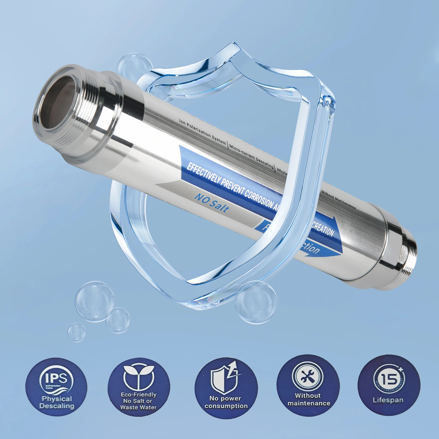 Wasserenthärtersystem für das ganze Haus, Edelstahl, Kalk, Entfernungswerkzeug, Haushaltsenthärter, Wasserreiniger, Wasserentkalker