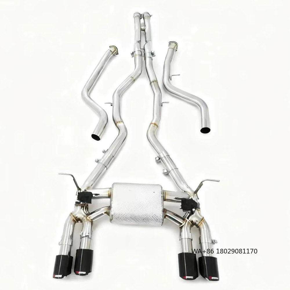 

Высококачественная выхлопная система толщиной 1,5 мм с зеркальной полировкой M3 M4 F80 F82 3.0T 2014-2019, выхлопная труба из нержавеющей стали