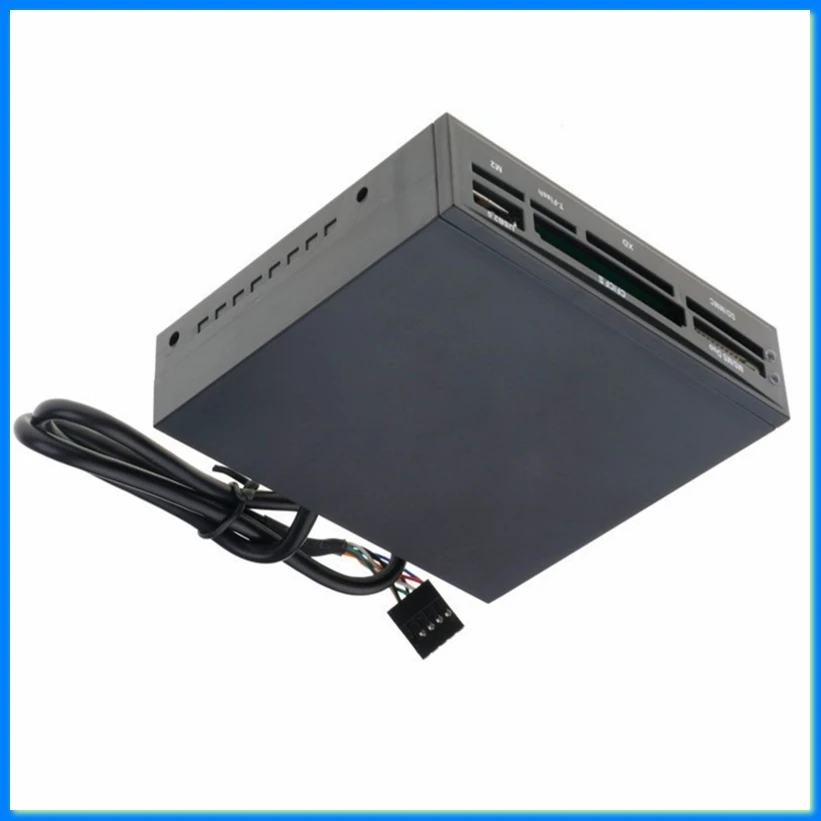 For PC Case Inbuilt Card Reader USB HUB TFlash Memory Card Writer Adapter for 3.5inch HDD Hard Disk Drive-AC17