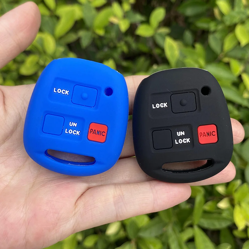 For Toyota FJ Cruiser Land Yaris Echo for Lexus ES GS LS IS RX SC LX RX400h Silicone Car Key Cover Case Keychain Accessories