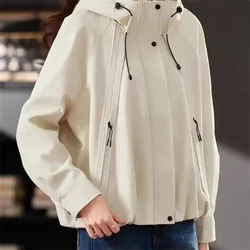 Women Short Coat 2026 Spring Autumn Fashion Join Together Korean Version Baseball Uniform Leisure Female Thin Basic Jacket