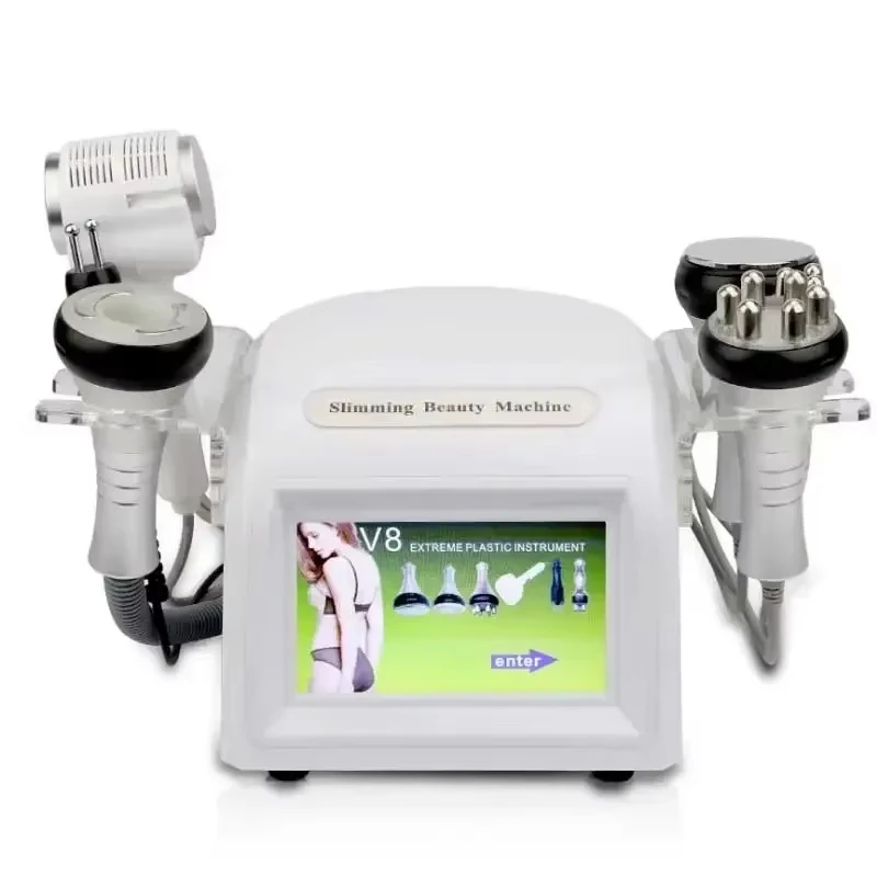 Multifunctional 6-in-1 Weight Loss Beauty Machine 40KHZ Ultrasonic Cavitation Slimming Body Burning Fat Machine Vacuum Therapy