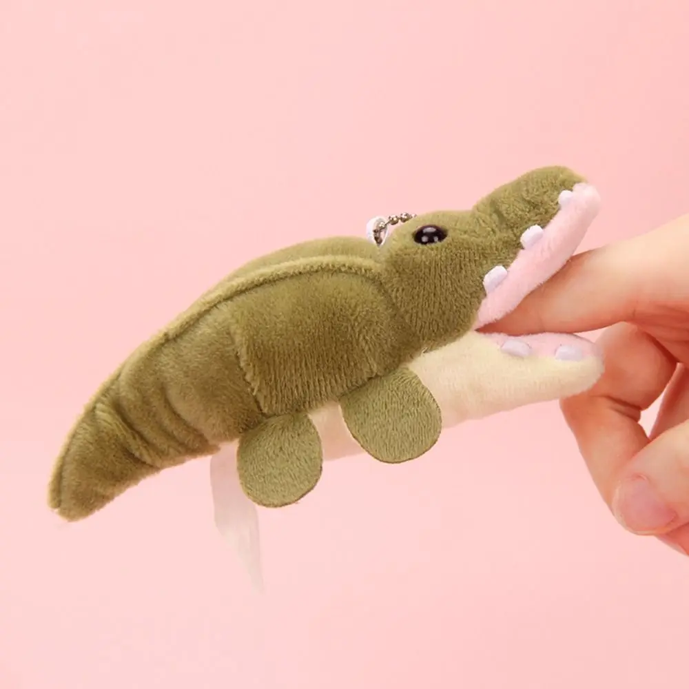 Divertente morbido dinosauro peluche portachiavi cartone animato carino triceratopo portachiavi peluche farcito moda dinosauro bambola ciondolo ragazze