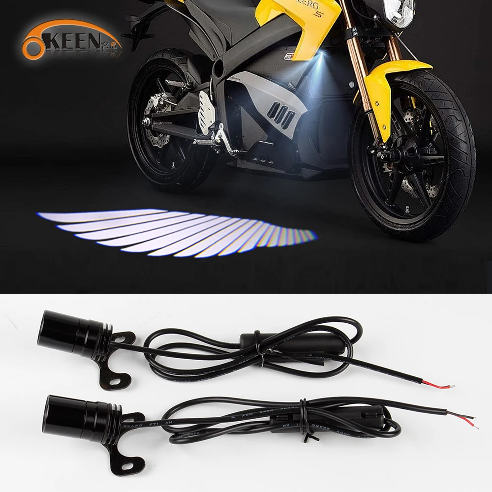 Universal Motorcycle Angel Wing Led Lamp Motorcycle Modification Parts Motorcycle LED Tail Lights Auto Moto Decorative Lamp