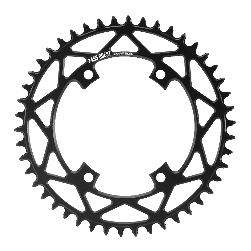 PASS QUEST 110BCD Chainring 4-Bolt GRX Round/Oval 36T-52T Chain Wheel for SHIMANO GRX FC-RX810/FC-RX600 Crankset