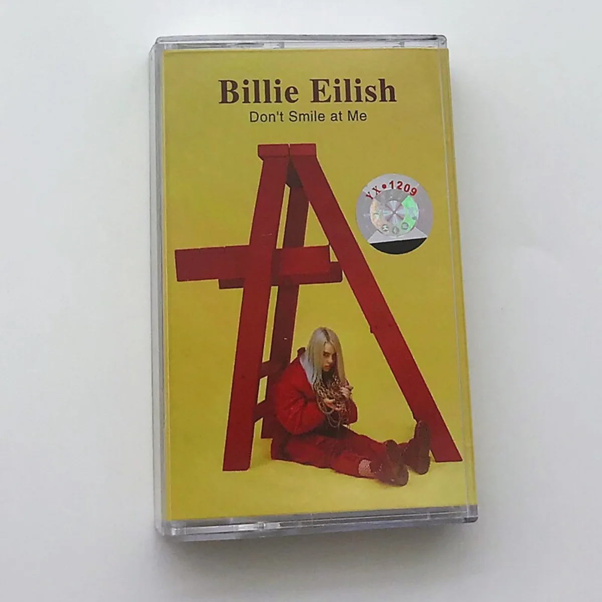 

Billie Eilish Orange Cassette Tape Limited Edition Collectible Retro Music Tape for Pop Fans and Collectors