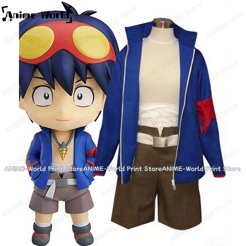 

《Нестандартный размер》Tengen Toppa Gurren Lagann Simon Косплей Костюм Хэллоуин Карнавал Вечеринка Любой размер Хэллоуин Рождество Мужчины Женщины