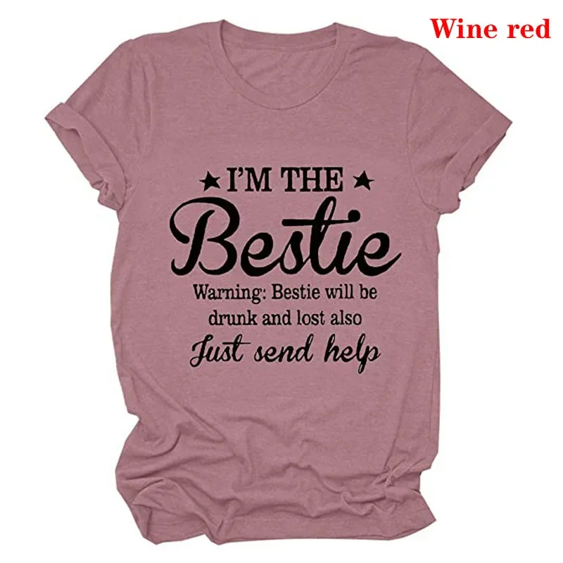 Vrouwen als je verloren of dronken bent terug naar Bestie bijpassende T-shirt grappig drinken grafisch T-shirt tops cadeaus voor beste cadeaus en zusters