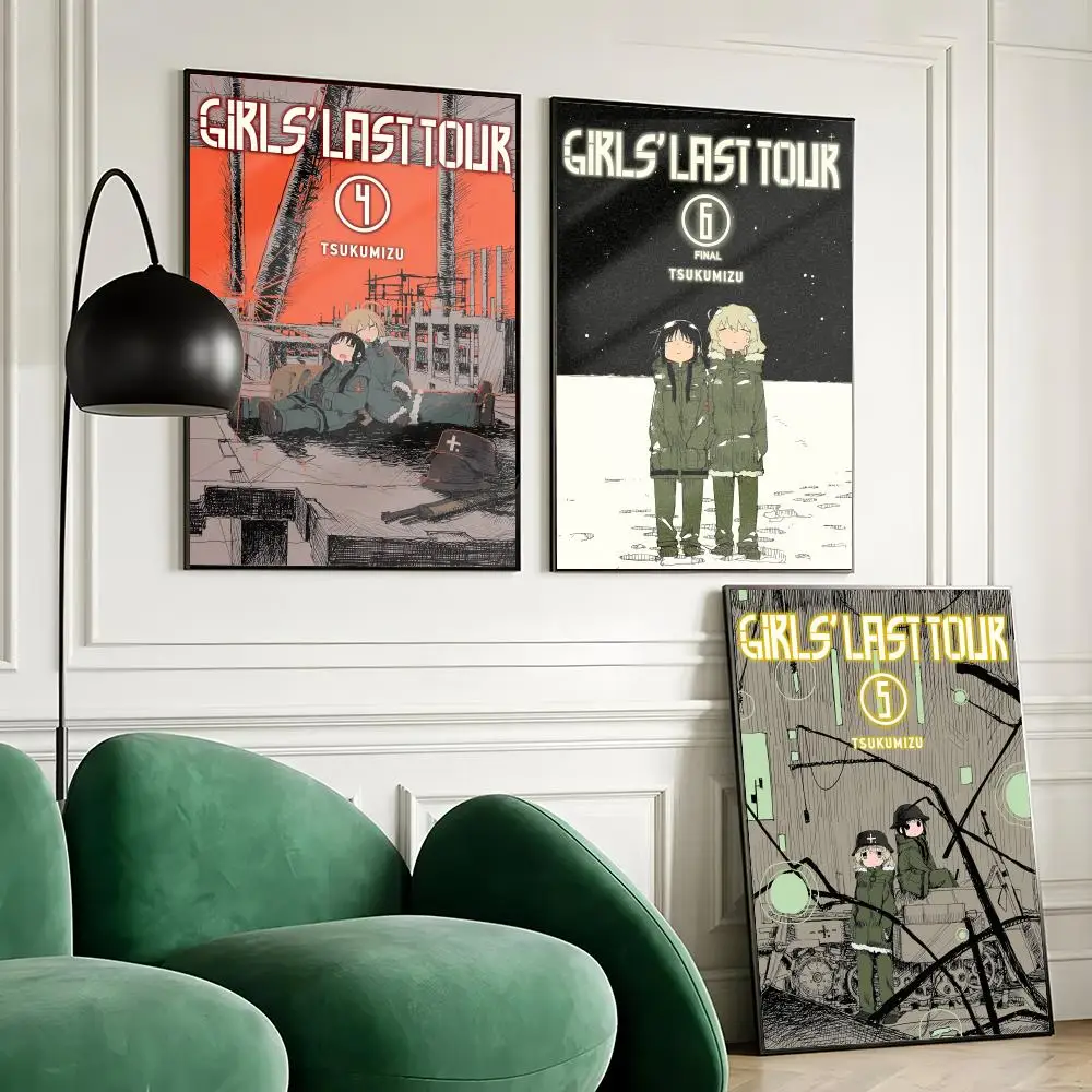 G-Girls Last Tour Anime Poster Waterproof Wall Art Sticker for Home Bar Decoration, Self-Adhesive Room Wall Decor Mural