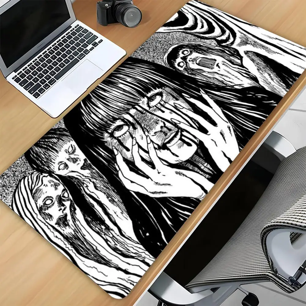 

Anime Junji Ito Tomies Retro Mouse Pad Xxl plain Mouse Pad 80x40 cm Kawaii Desk Mat Pc Gamer Computer Offices Mousepad Keyboard