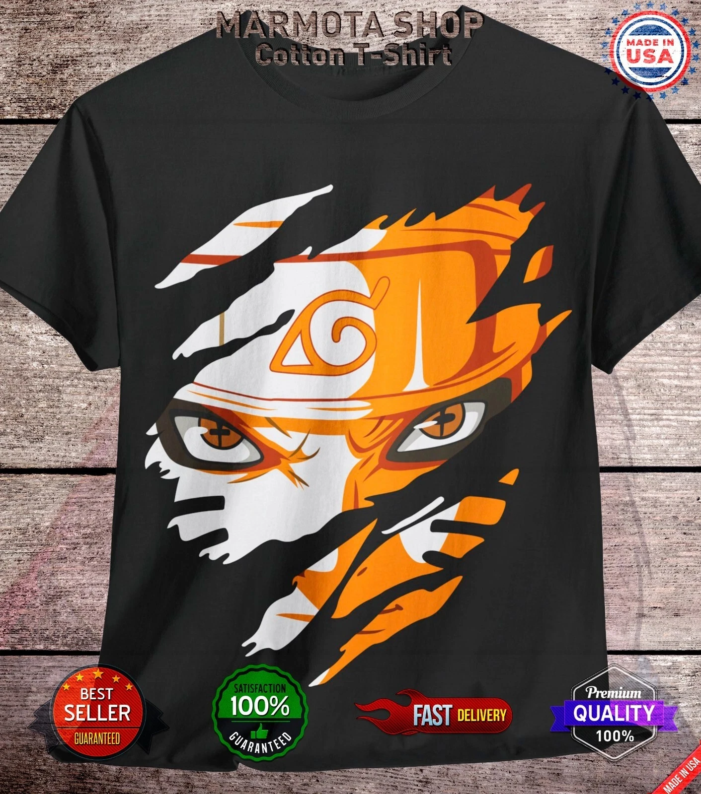 

Summer Naruto Uzumaki Shirt Shippuden Kurama Kyubi Anime Unisex Tee T-Shirt All Size Limited Edition Collection