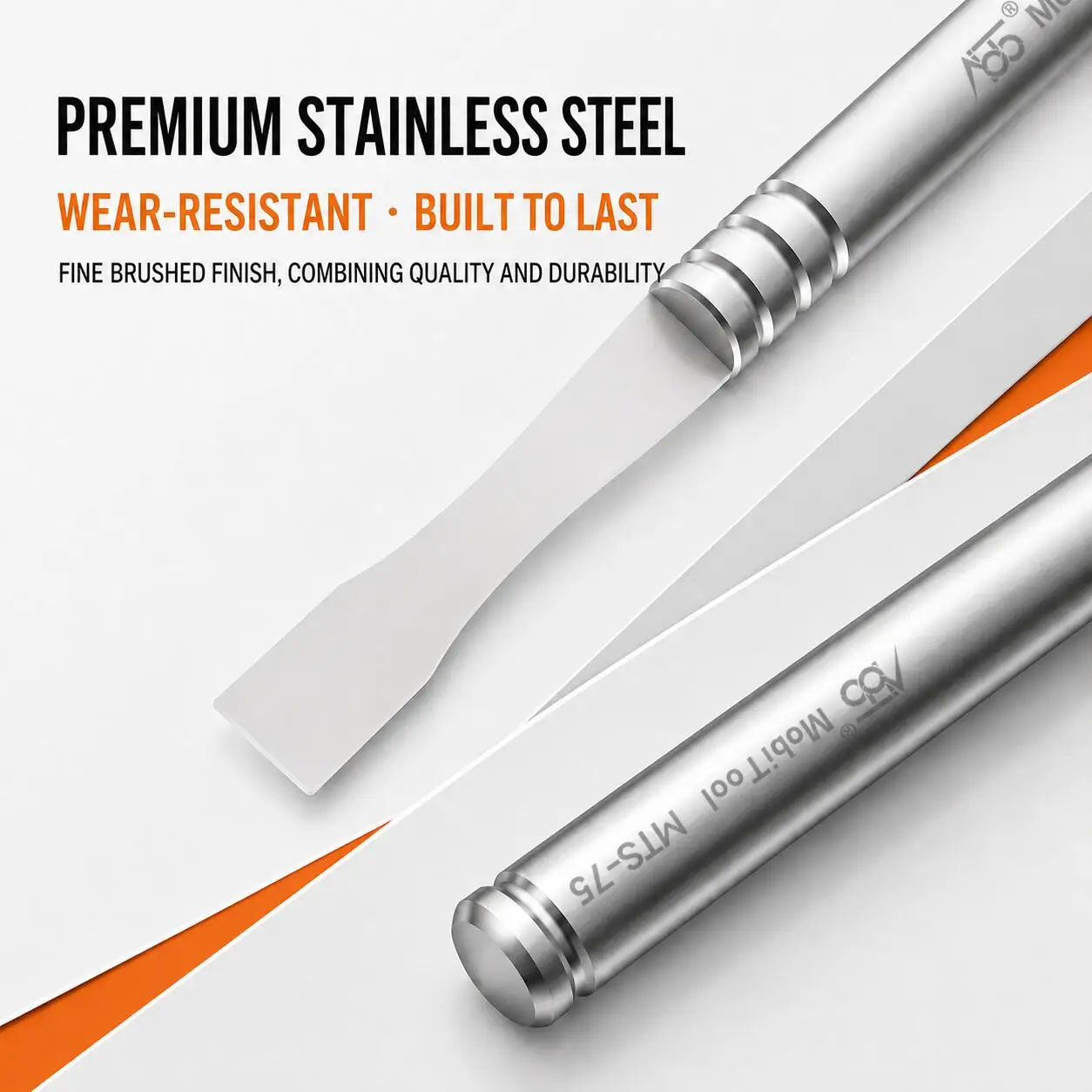 Mobi Tool Non Magnetic Scraper Stainless Steel Flexible Thin Blade Durable for Tin Planting Scraping Phone Screen Disassembly