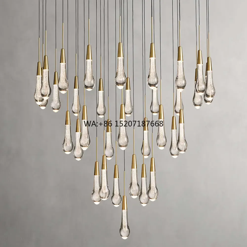 

American Luxury Linear Nordic Restaurant Raindrop Dining Room Island Water Drop