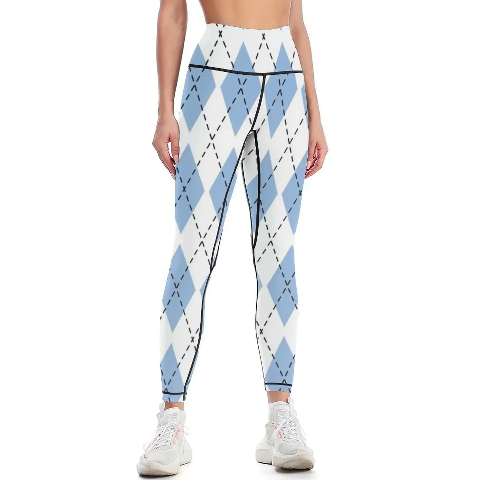 Argyle Carolina Pattern Leggings sporty woman push up sports for gym Tight fitting woman Womens Leggings