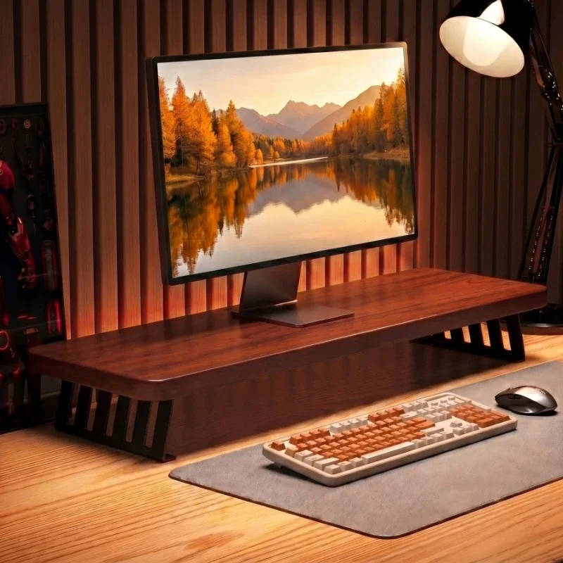 Support de rangement moderne pour moniteur, pratique et simple, pour bureau, étagères surélevées, base d'ordinateur, rehausseur de moniteur, mobilier de maison HQ40JZ