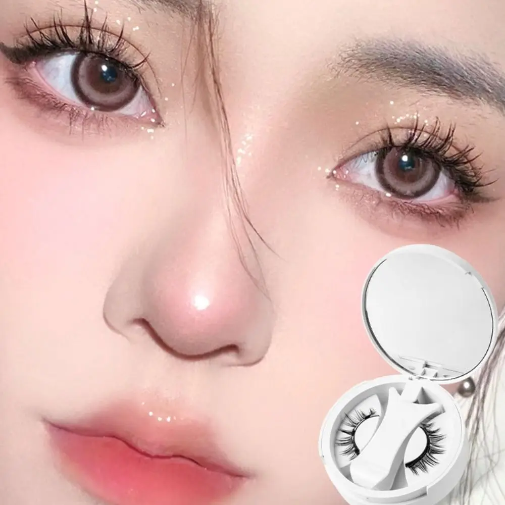 Reusable Magnetic False Eyelashes Fluffy Wispy Waterproof Full Strip Fake Eyelash Convenient Comic Magnetic False Eyelash Novice