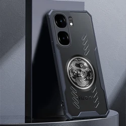 Heat Dissipation Phone Case for IQOO NEO 9 8 9S Pro Plus Pro+ 5G Dragon Totem Graphene Cooling Case Shockproof Transparent Cover