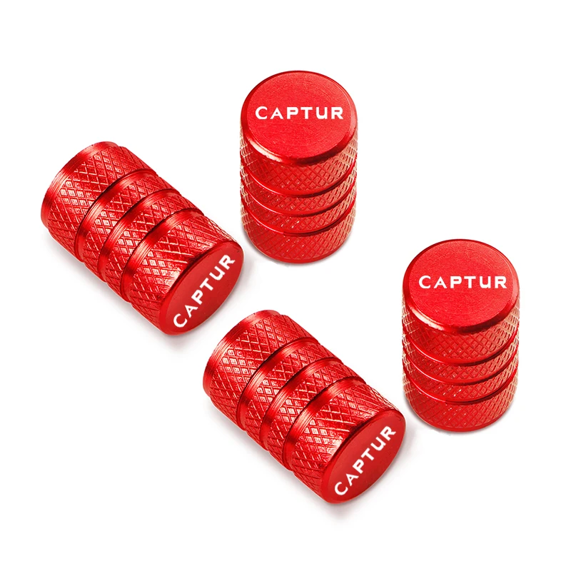 For Renault Captur Car Wheel Tire Valve Caps Tyre Stem Covers Airdust Waterproof Accessories