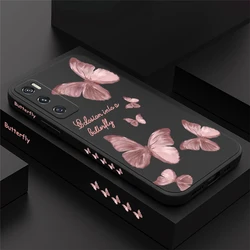 INS Retro Butterfly Silicone Phone Case For Vivo V25 Pro V 25 V25E V27 Pro V23 V23E V29 Pro Shockproof Bumper Back Cases Cover